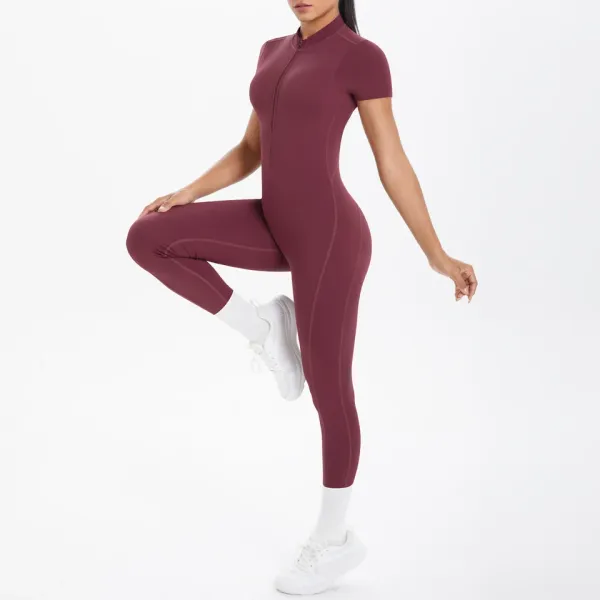 Macacão fitness feminino costas abertas scrunch