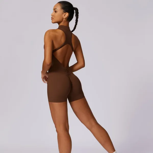 Roupa Esportiva Feminina Macacão Fitness Scrunch