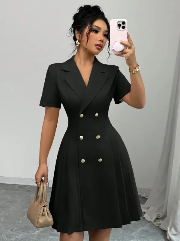 Vestido midi feminino look casual elegante verão